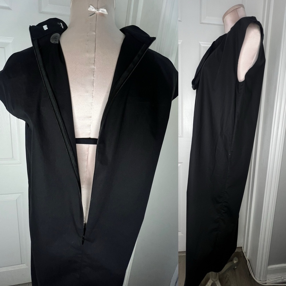 Cuyana Black Maxi Cotton Chic Dress Sz S - Picture 10 of 16